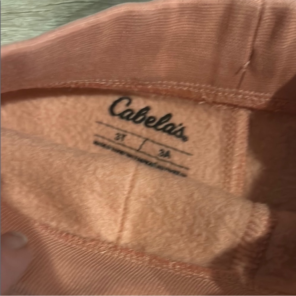 Cabela's Toddler Girls Pink Jogger Sweatpants Elastic Waistband - Picture 4 of 4